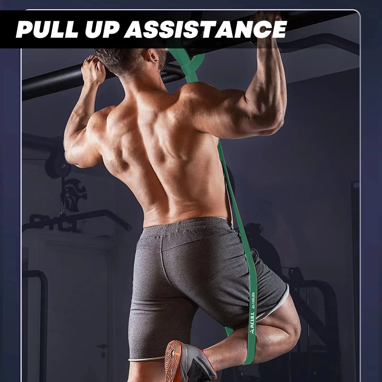 Physical Exercise Pull up Assist Stretch Mobility Bands 1.75 Lbs