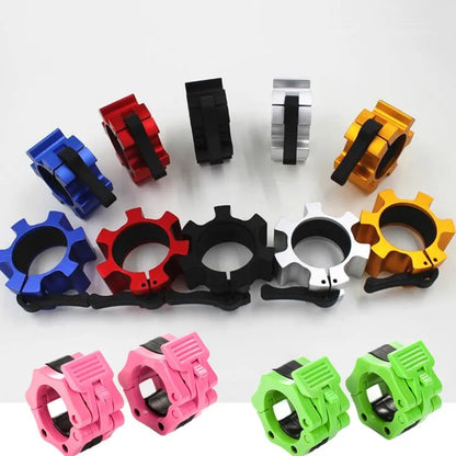 1 Pair 2" Aluminum Spinlock Collars Barbell Collar Lock Dumbell Clips Clamp Weight Lifting Bar Gym Dumbbell Fitness