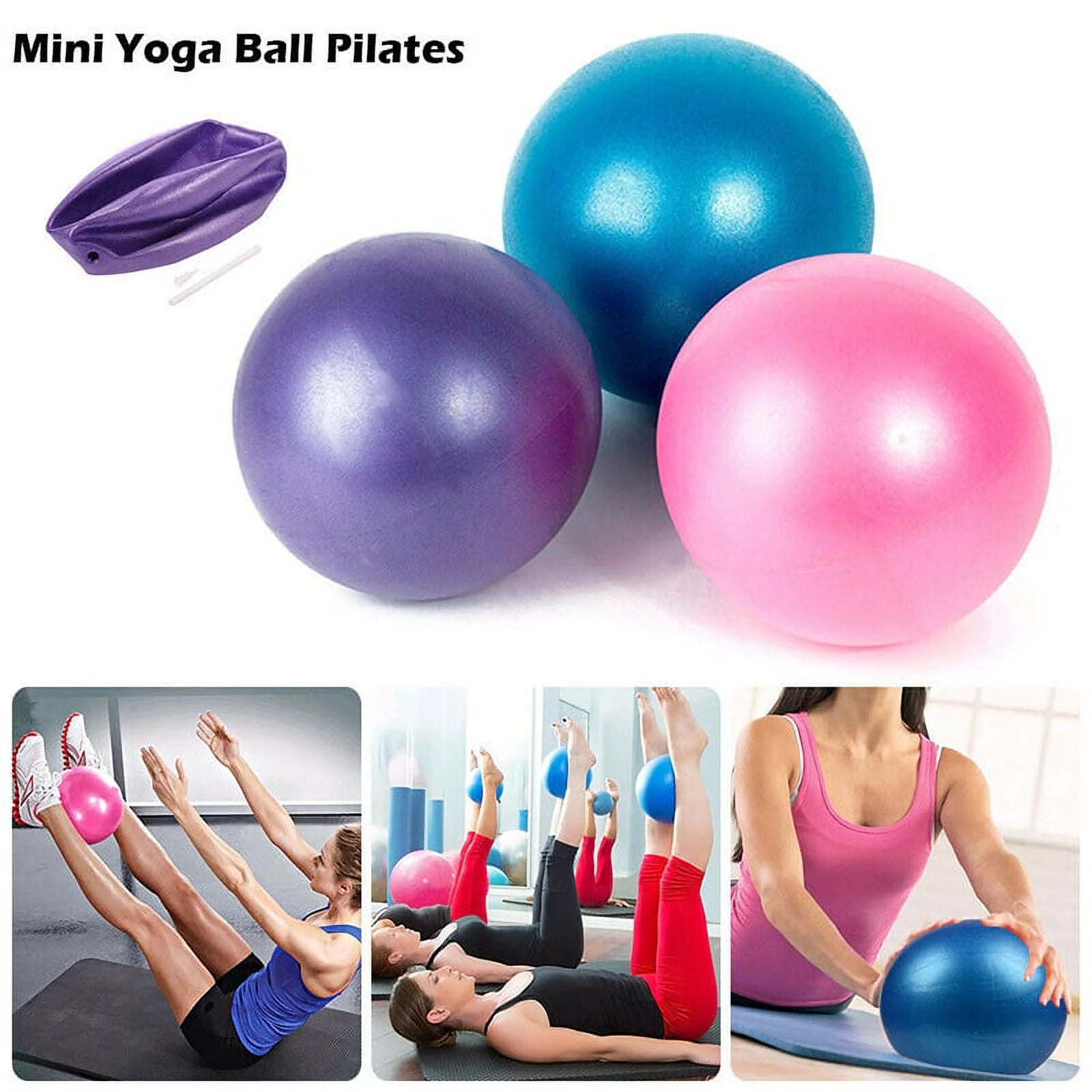 Pilates Yoga Exercise Ball Stability Ball Fitness Ball Balance Physical Therapy Ball for Home Gym